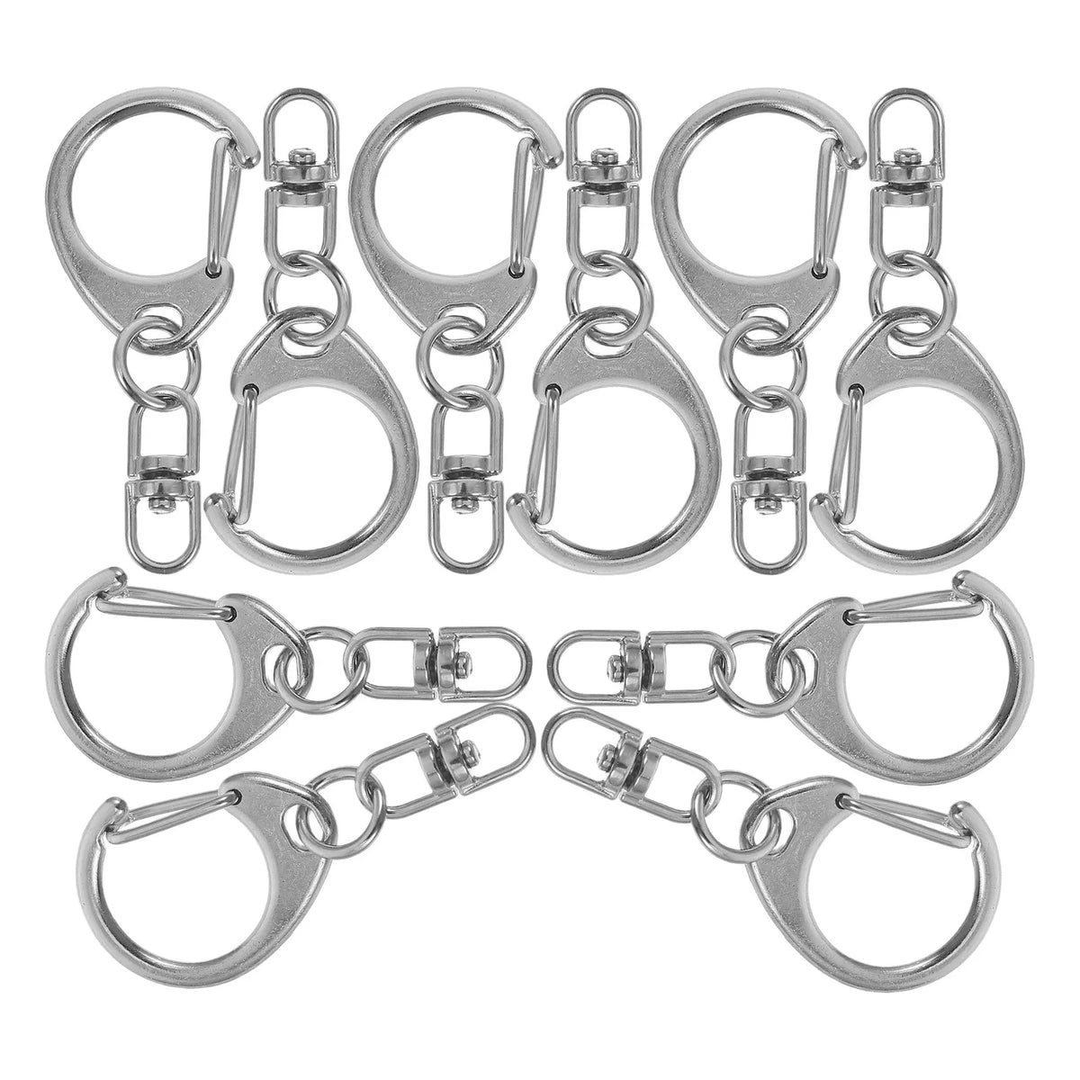 Metal Swivel Snap Hook Keychain Lanyard Clasp Zinc Alloy DIY Lobster