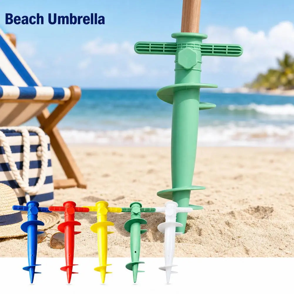 2-Pack Beach Umbrella Ground Spike Anchor – Sand & Lawn