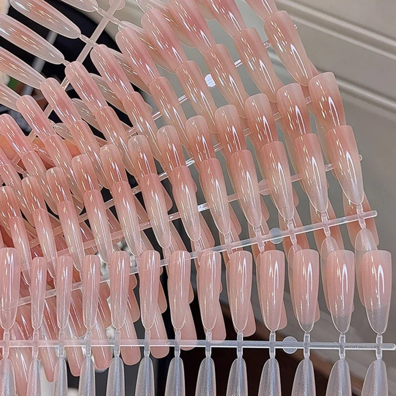 30Pcs Nude Matte Press-On Nails | Almond Full Cover Nail Tips