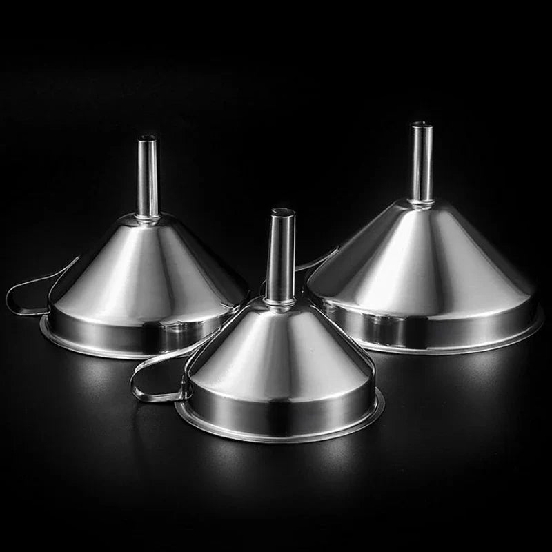Metal Funnel Canning Kitchen Tools Wide Mouth Funnels Bar Wine Beer