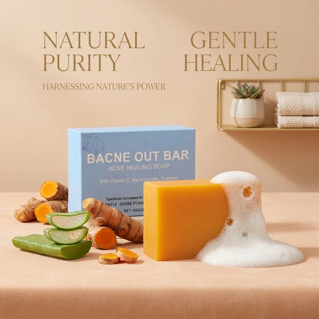 Turmeric Cleansing Soap – Acne, Exfoliating Body Bar 100g