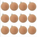 12-Pack Velvet Christmas Ball Ornaments 6cm | Xmas Tree Decor