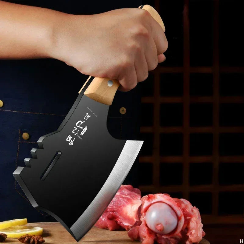 Heavy-Duty Bone Chopper Cleaver – Stainless Steel Butcher Knife
