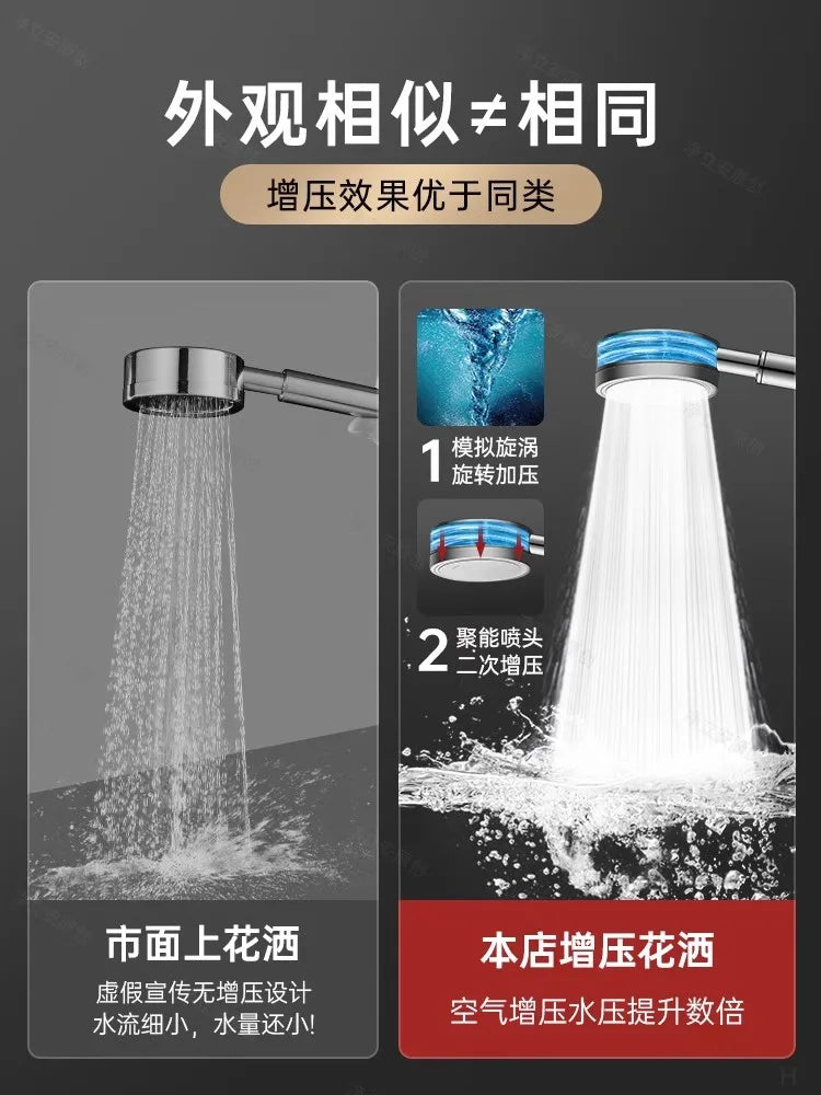 High-Pressure Handheld Shower Head | Water Saving Rainfall Sprayer