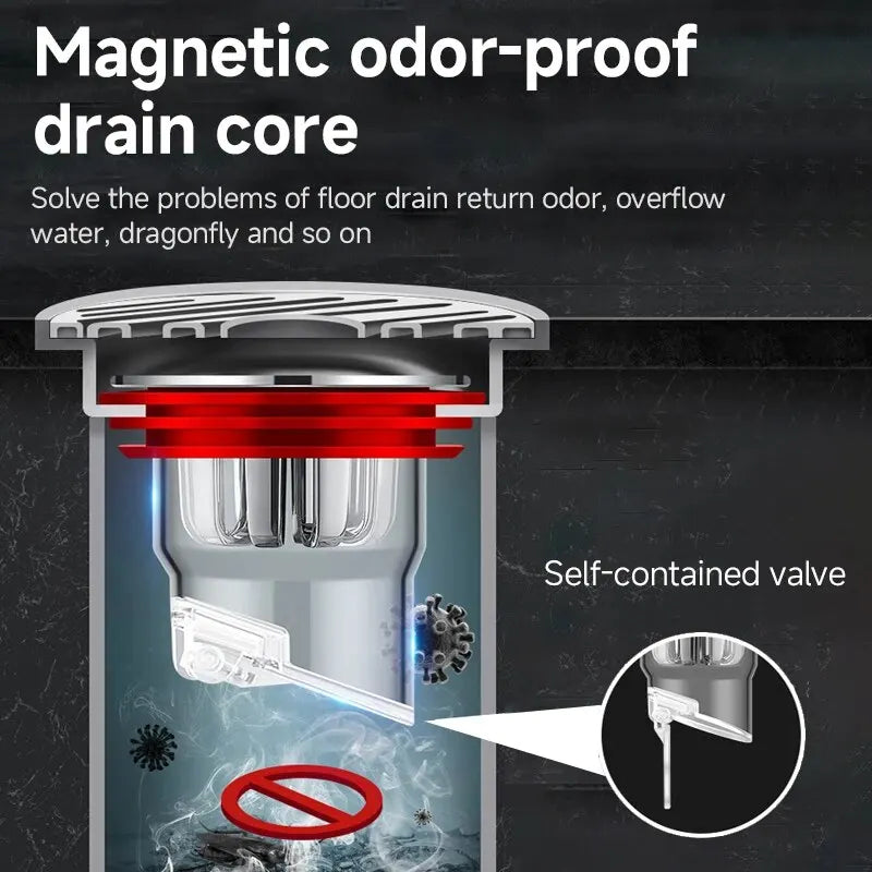 Brass Floor Drain Valve Core – Odor Seal & Backflow Preventer