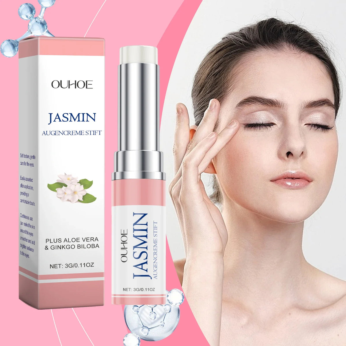 Jasmine Eye Cream Stick – Gentle Hydrating Daily Eye Care