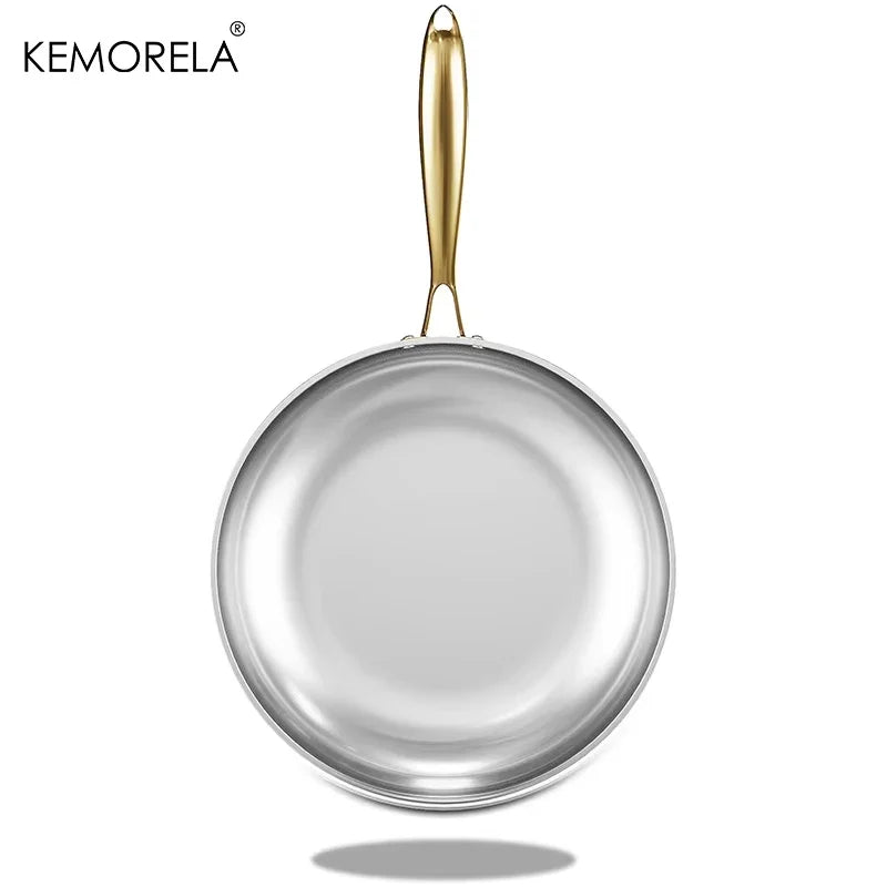 KEMORELA 316 Stainless Steel Frying Pan – Uncoated Skillet
