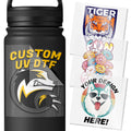 Custom UV DTF Transfer Stickers | 3D Logo & Image Decals