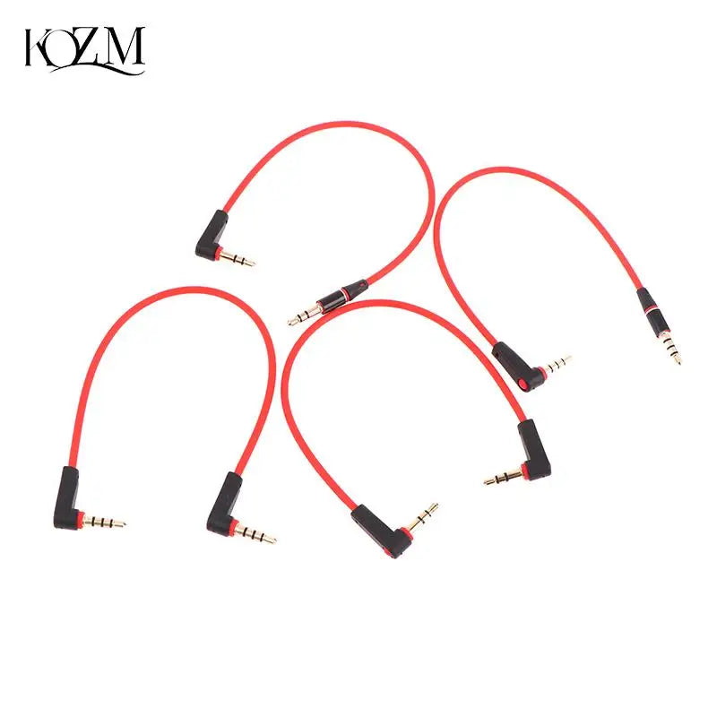 Right Angle 3.5mm Male to Male AUX Stereo Cable – 20cm/30cm
