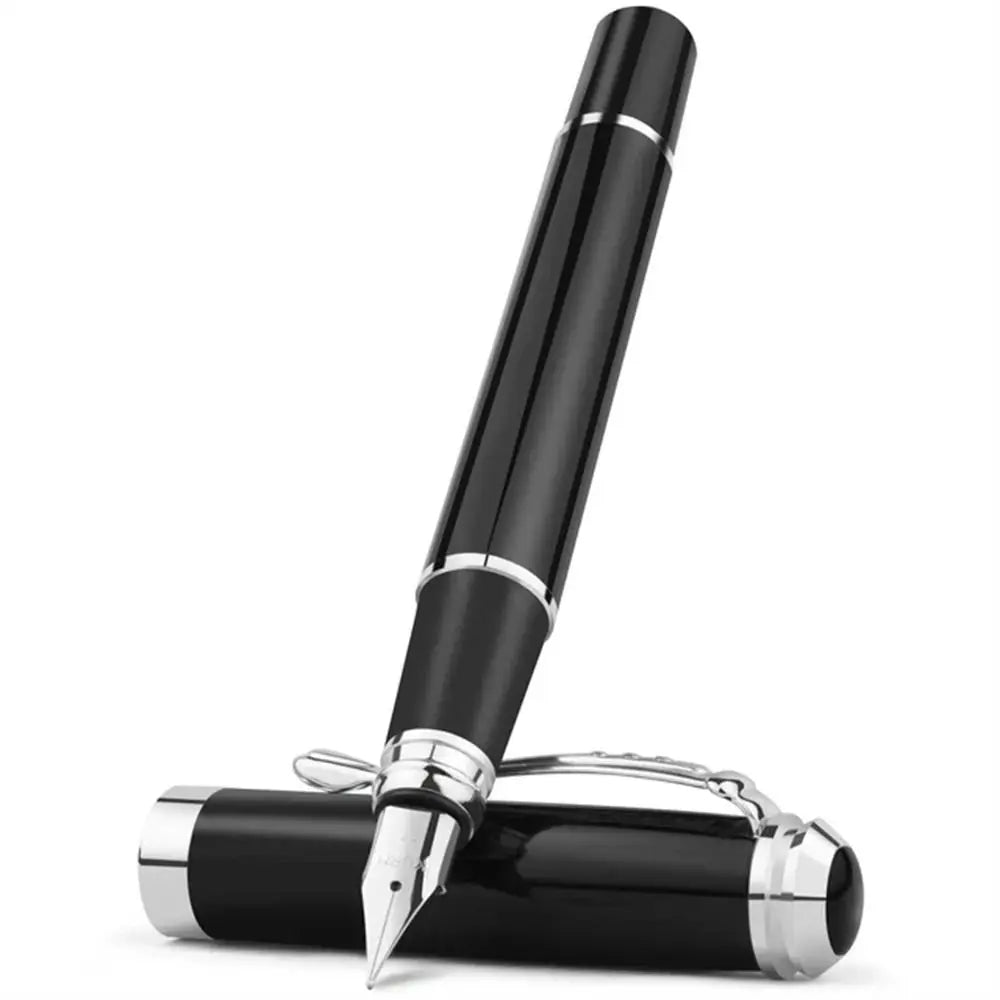 0.38mm Fine Nib Calligraphy Fountain Pen | Gold Trim Gift