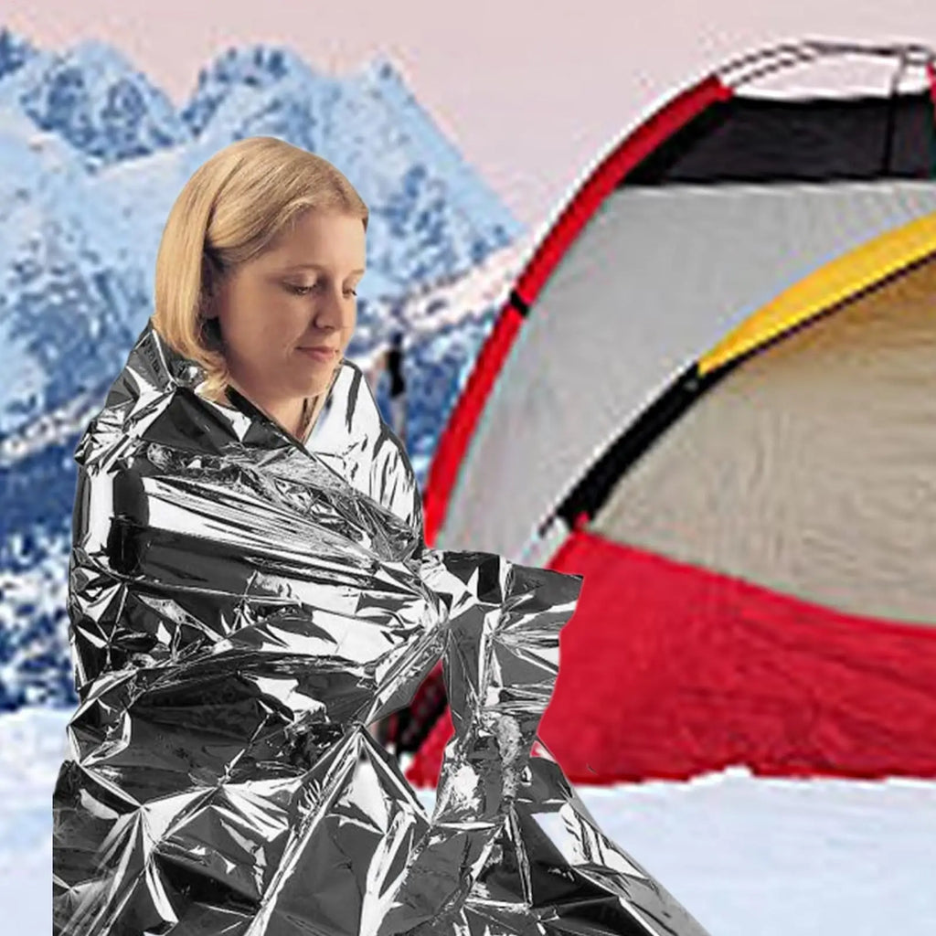 Emergency Thermal Survival Blanket – Waterproof Foil for Camping