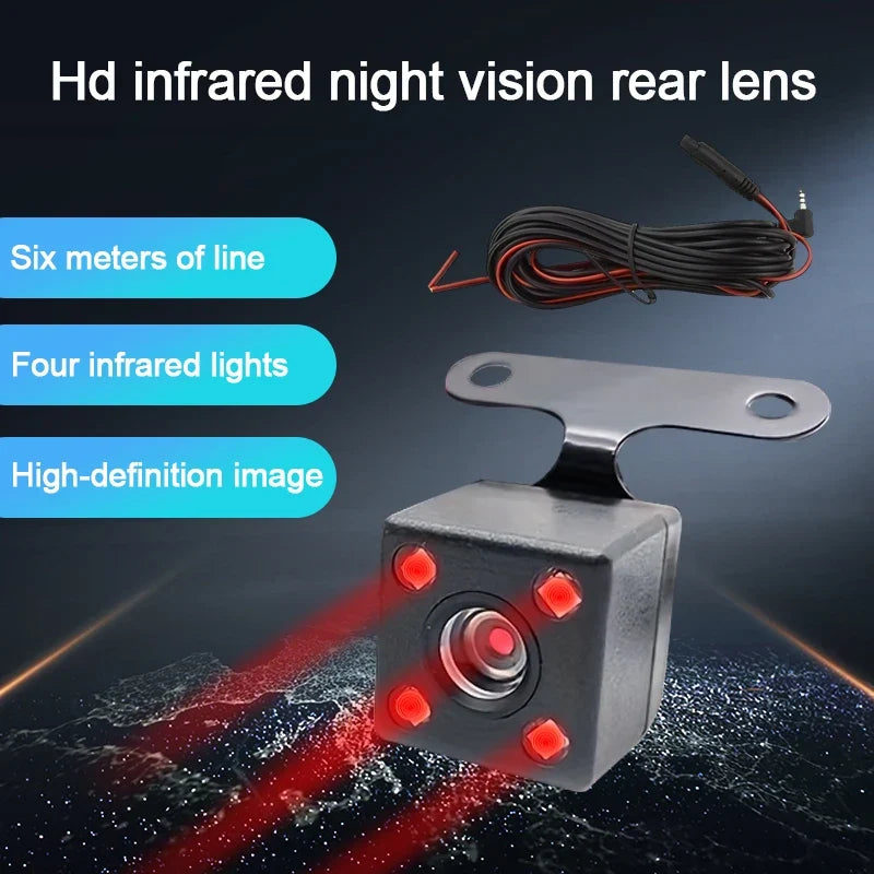 HD Night Vision Rear View Camera – 4 LED Waterproof Reversing