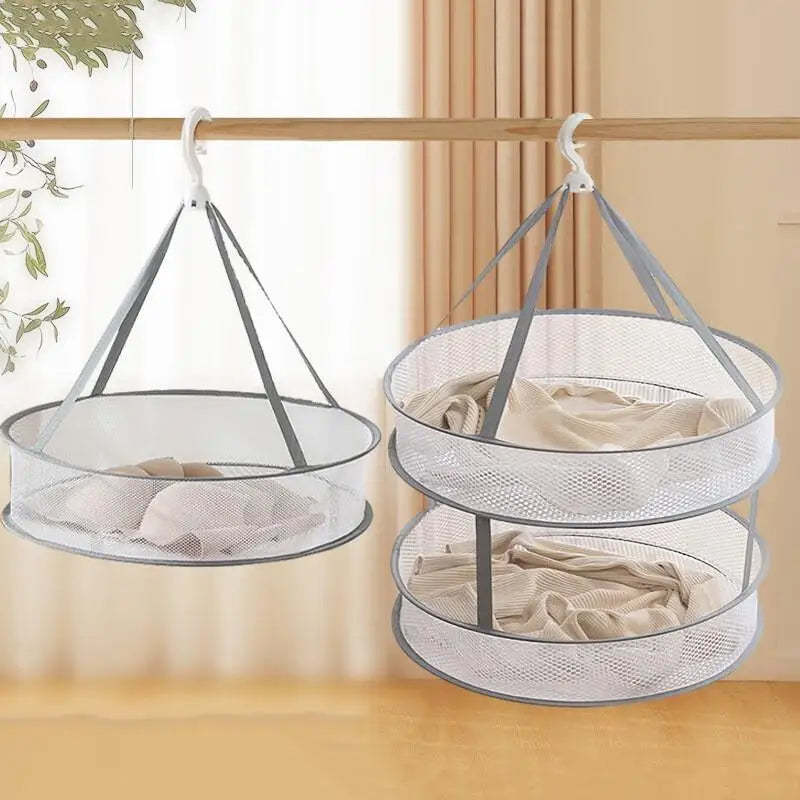 Foldable Flat Mesh Drying Basket | Anti-Deformation Clothes Net