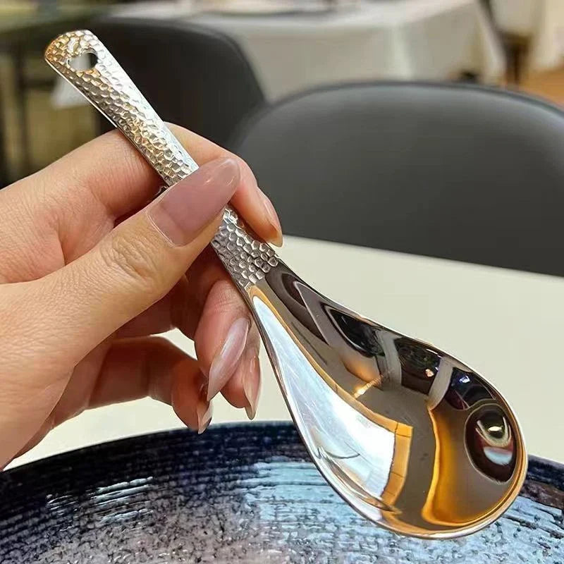 Stainless Steel Soup Spoon – Deep Bowl Mirror Polished Flatware