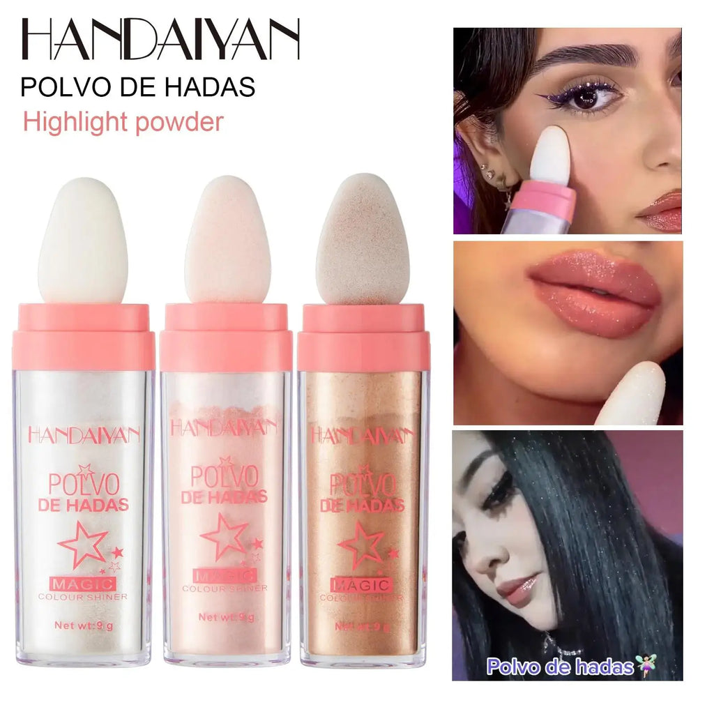 Handaiyan 3-Color Fairy Shimmer Highlighter Stick | Glow & Contour