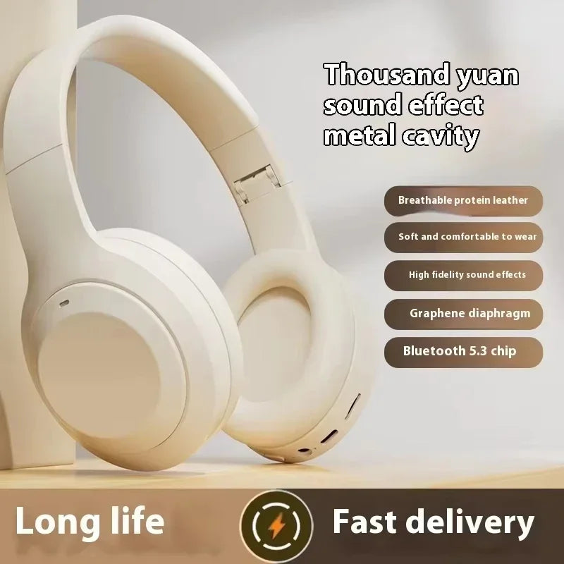 M5 Bluetooth 5.3 Wireless Gaming Headset – HiFi Stereo & Mic
