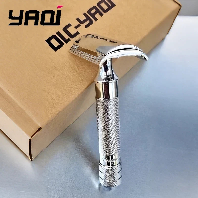 2026 Yaqi Diagonal Slant Safety Razor Stainless Steel Lightweight