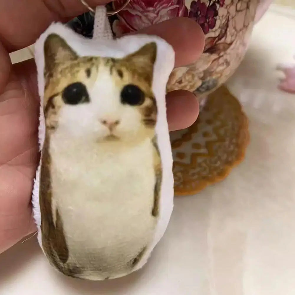 Meow Sound Cat Plush Keychain – Squeeze & Play Cute Pet Gift