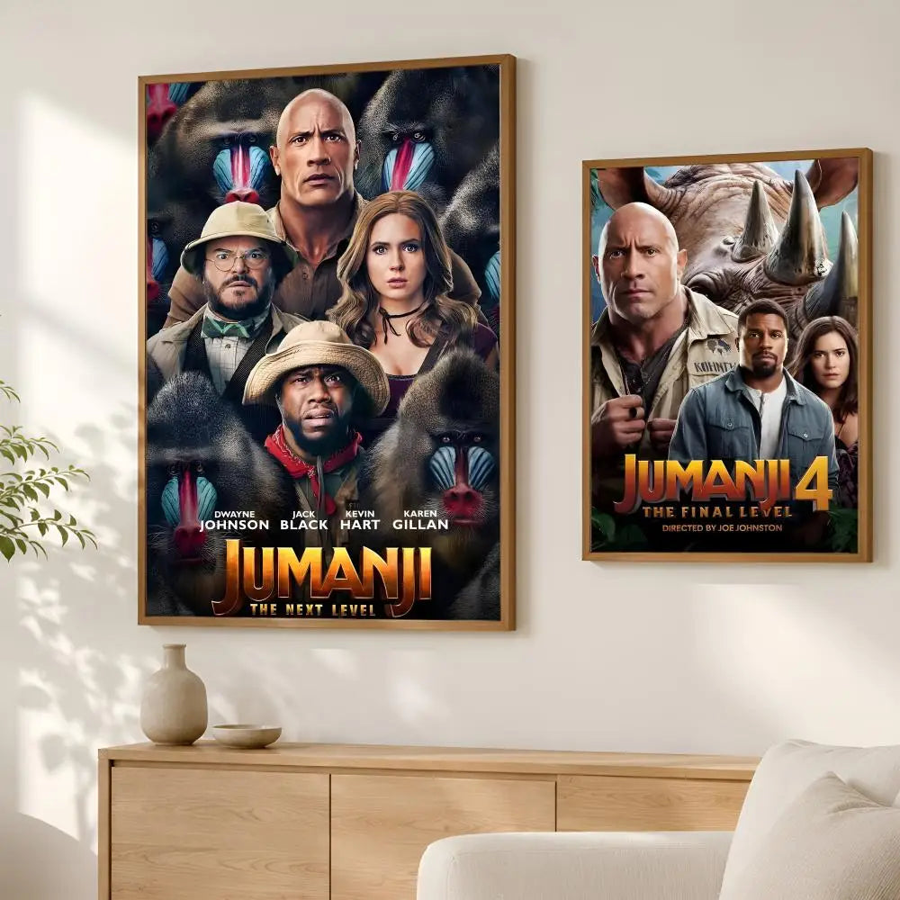 Jumanji Movie Poster Self-Stick HD PVC Waterproof Wall Art