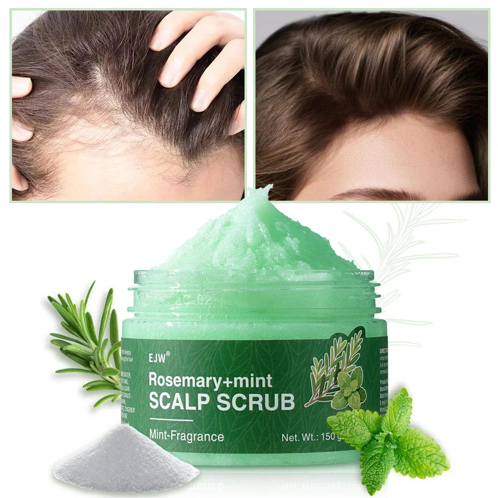 Rosemary Scalp Scrub Shampoo & Hair Growth Serum Spray