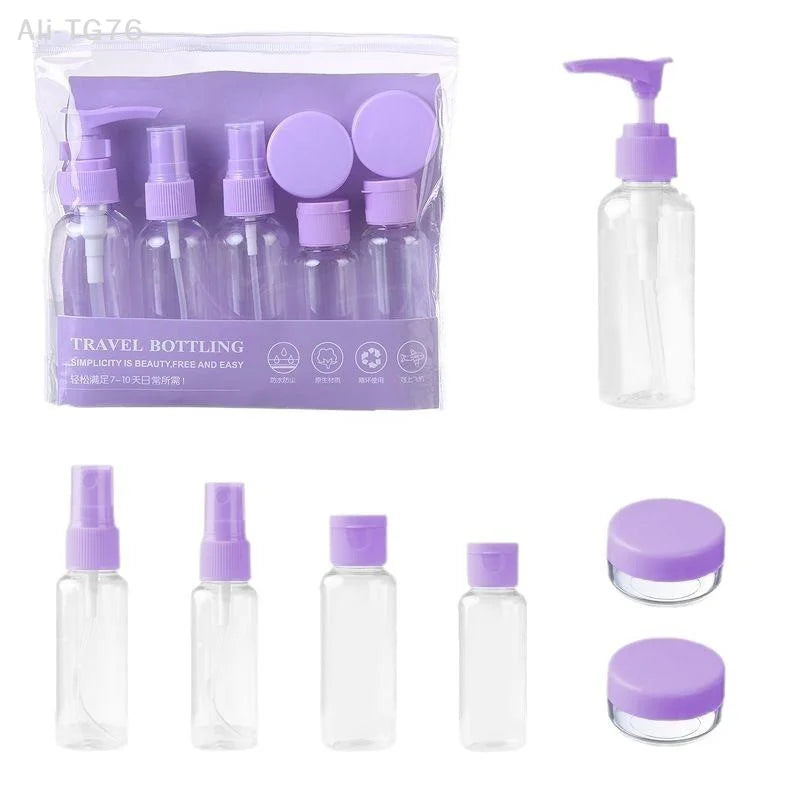 Travel Refillable Bottle Set | 8-Piece Portable Toiletry Kit
