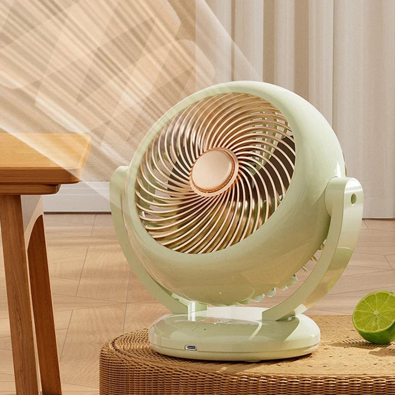 Mini Portable Rechargeable Desktop Fan – Quiet & Wireless