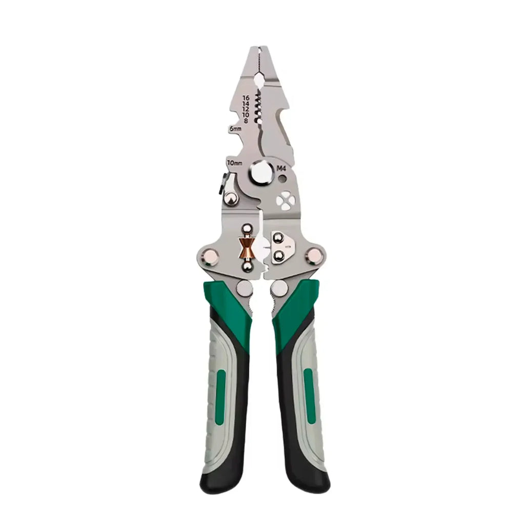 18-in-1 Foldable Wire Stripping & Crimping Pliers Tool