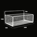 Wall-Mounted Storage Rack – No Drilling Metal Shelf