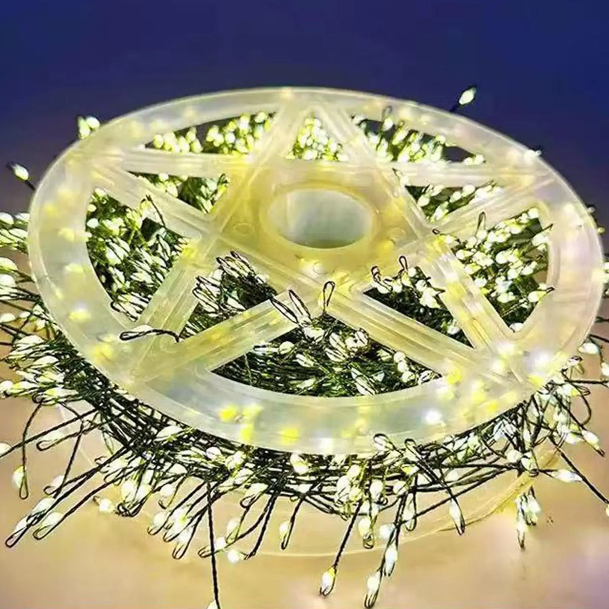 LED Christmas Tree String Lights 9.8Ft USB 8-Mode Warm White