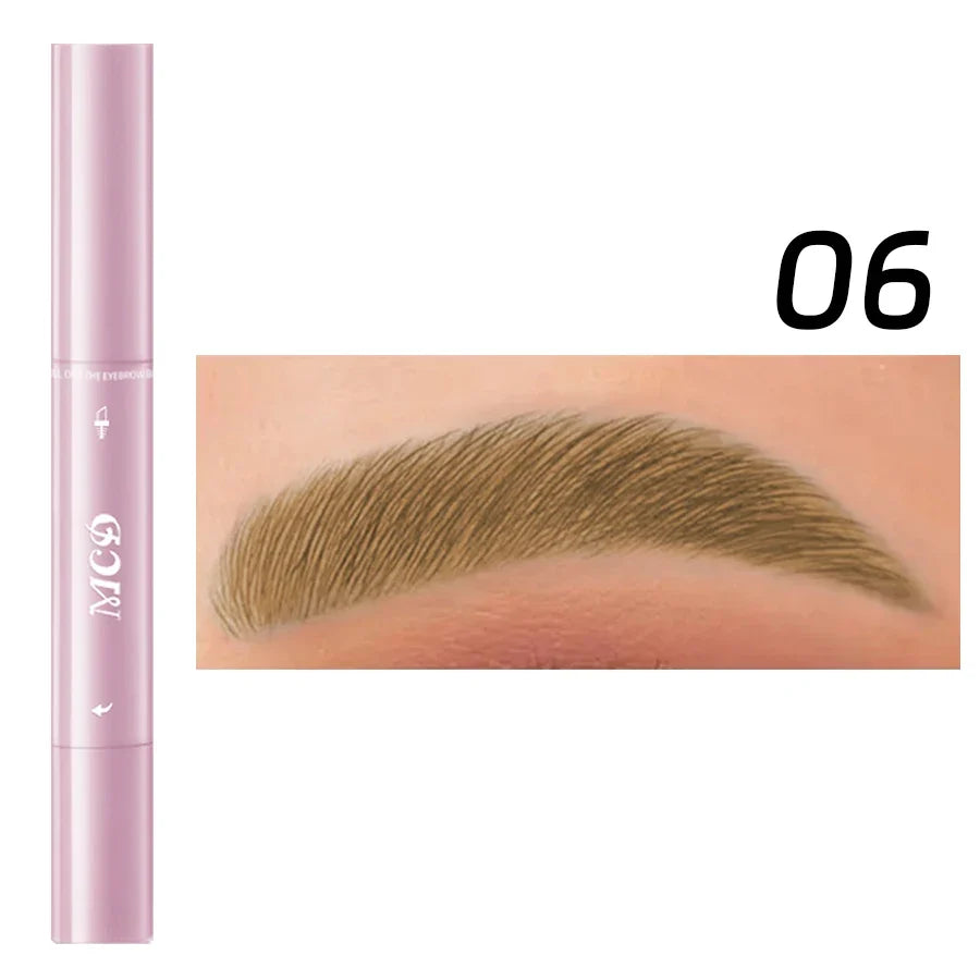 MCD 2-in-1 Waterproof Eyebrow Pencil & Brush Set – 3 Shades