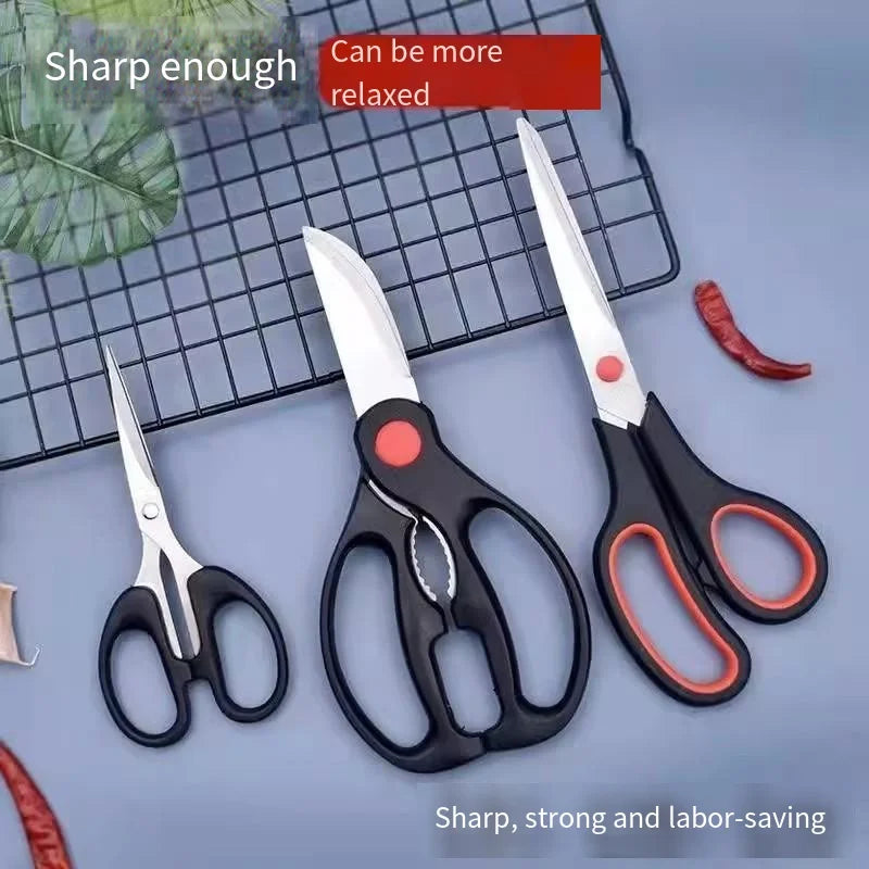 Stainless Steel Kitchen Scissors Set – 3-Piece Multipurpose