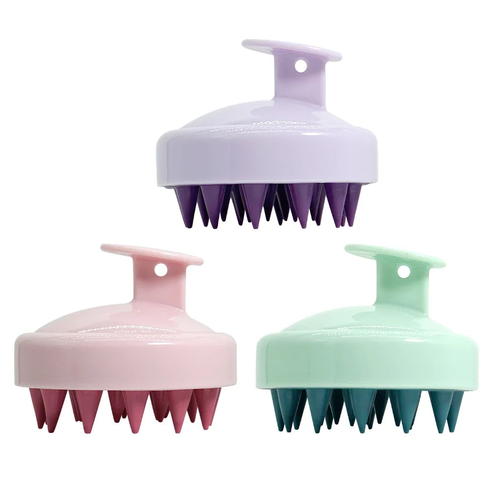 Soft Silicone Scalp Massager Shampoo Brush – Men & Women