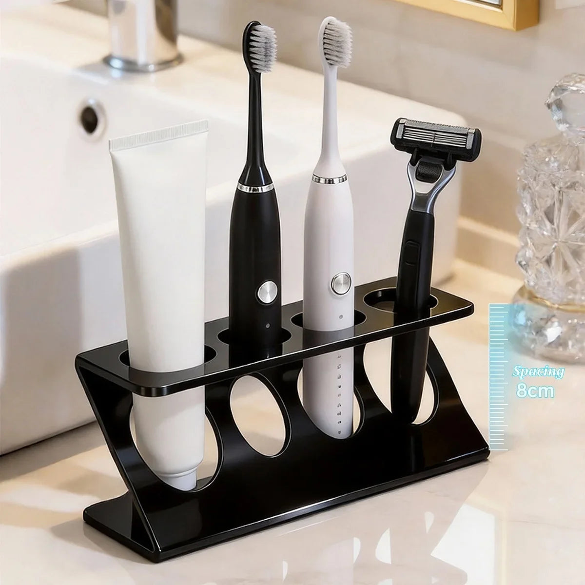 Ventilated Toothbrush Holder Stand – Bathroom Organizer