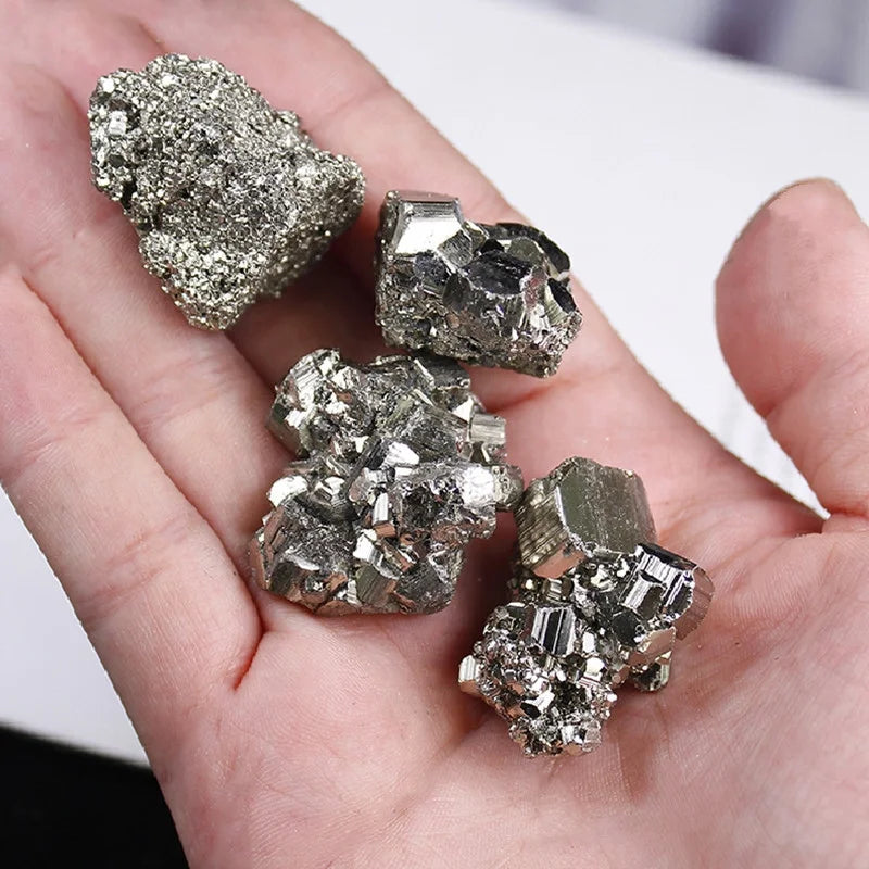 Natural Raw Pyrite Crystal Specimen | Gold Mineral Nugget