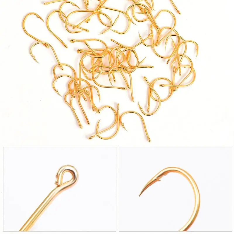 High-quality Fishing Hooks Carbon Steel Fishhooks Sharp Barbed Design
