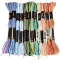 105 Yards Variegated Embroidery Floss – 6 Ply Gradient Thread Set