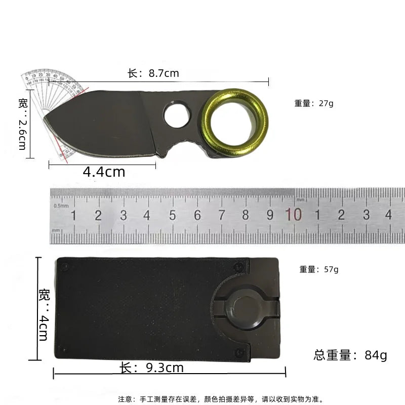 Portable Mini Fixed Blade EDC Pocket Knife – Keychain Knife