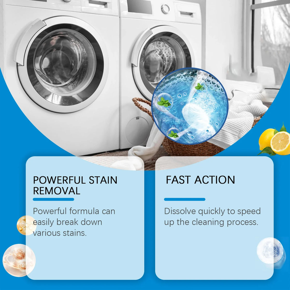 Washing Machine Cleaner Tablets – Deep Clean, Odor Removal