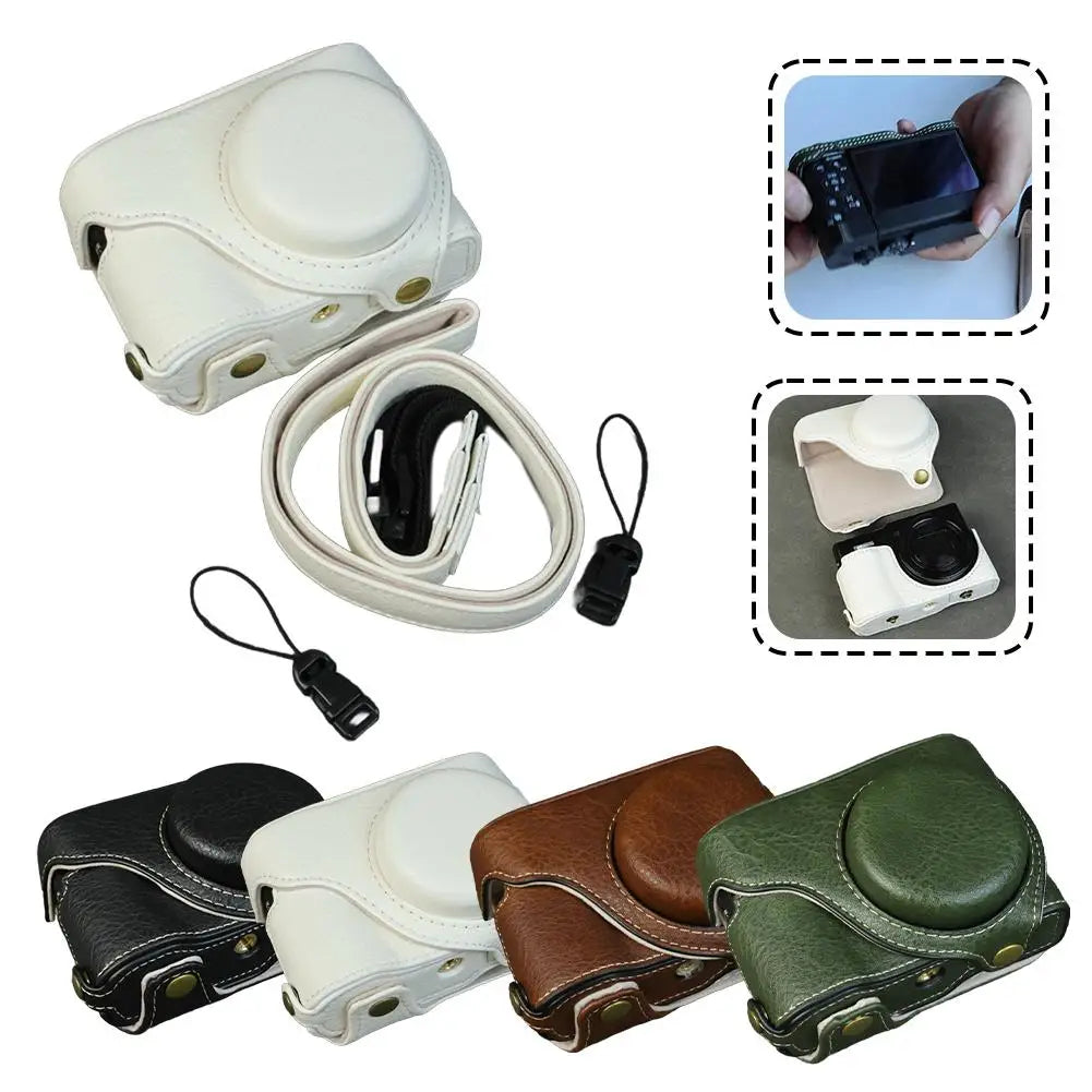 Lumix Tz99 Zs99 PU Leather Protective Case Travel Camera Bag Foreskin