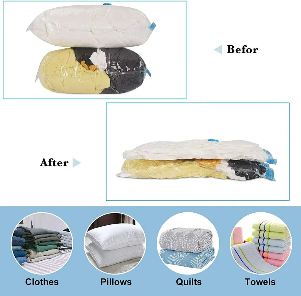 Vacuum Storage Bags for Clothes, Bedding & Blankets | Space Saver