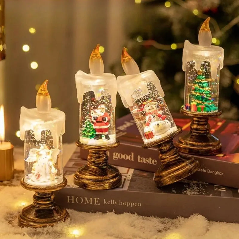 Christmas Candle Night Light Desktop Decoration LED Luminous Ambient