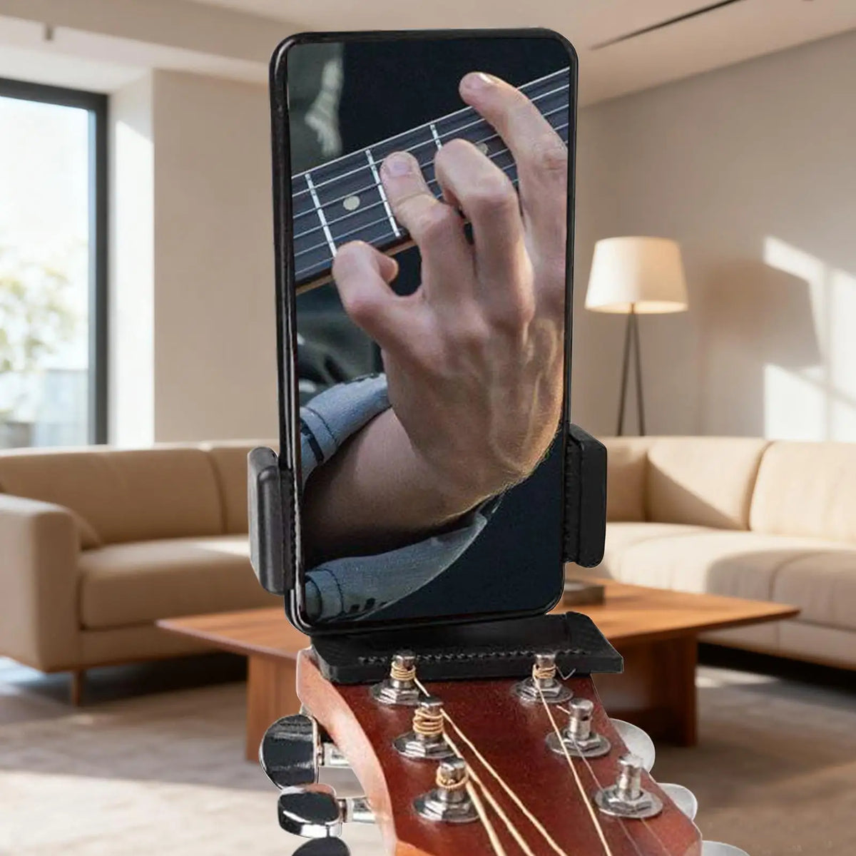 360° Rotatable Guitar Phone Holder | Live Stream & Record