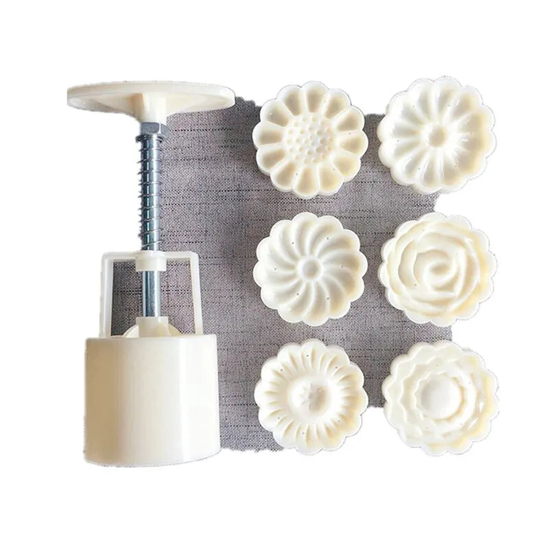 Mooncake Mold Mid-autumn Festival Hand-pressure Flower Moon Cake