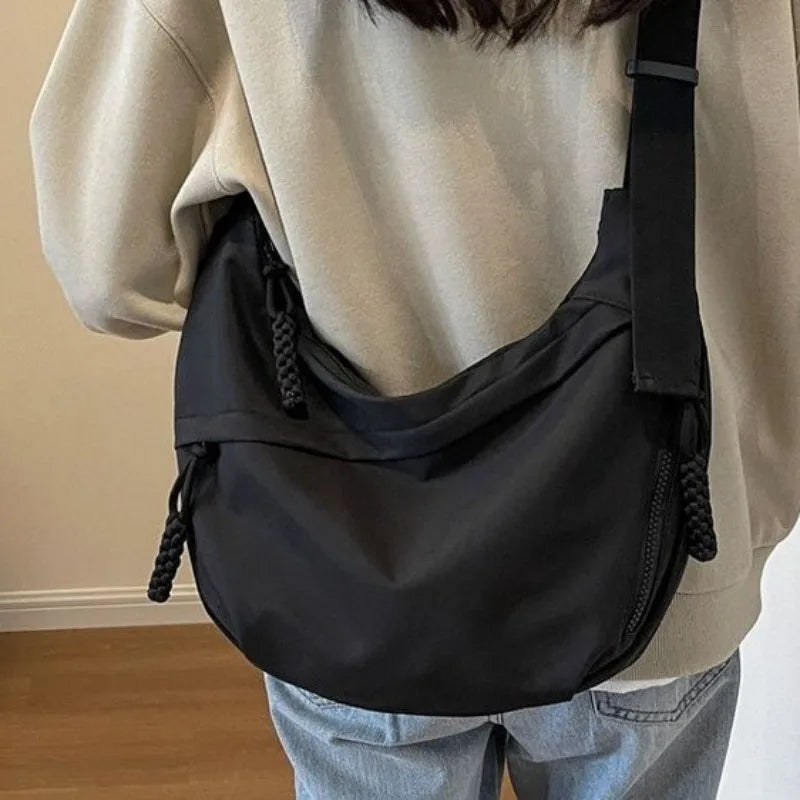 Women's Nylon Crossbody Hobo Bag – Large Capacity Shoulder Purse