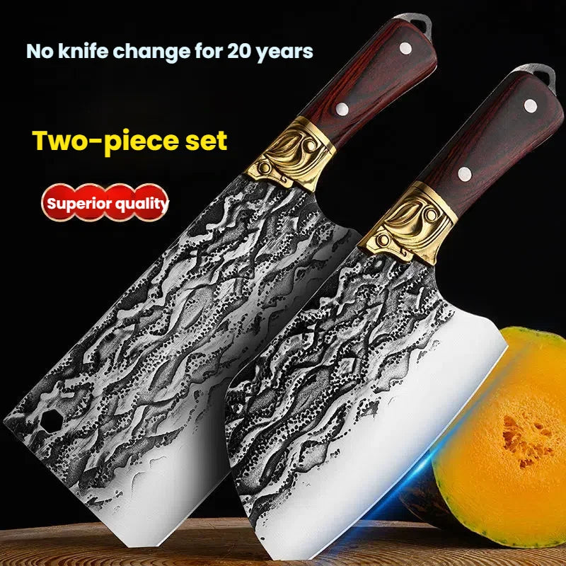 4-Piece Handmade Butcher Knife Set | High-Carbon Steel Kitchen Knives