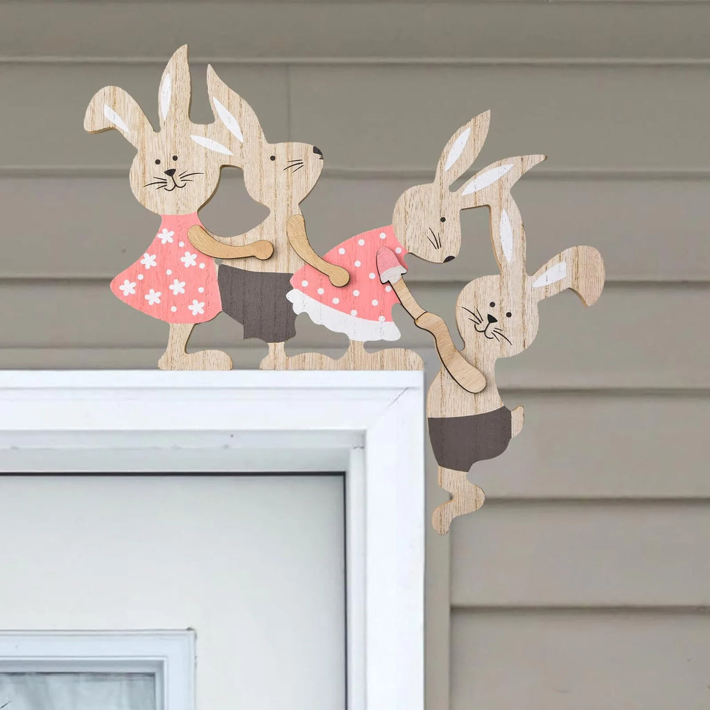 Easter Wooden Bunny Seesaw Ornament – Door & Home Décor