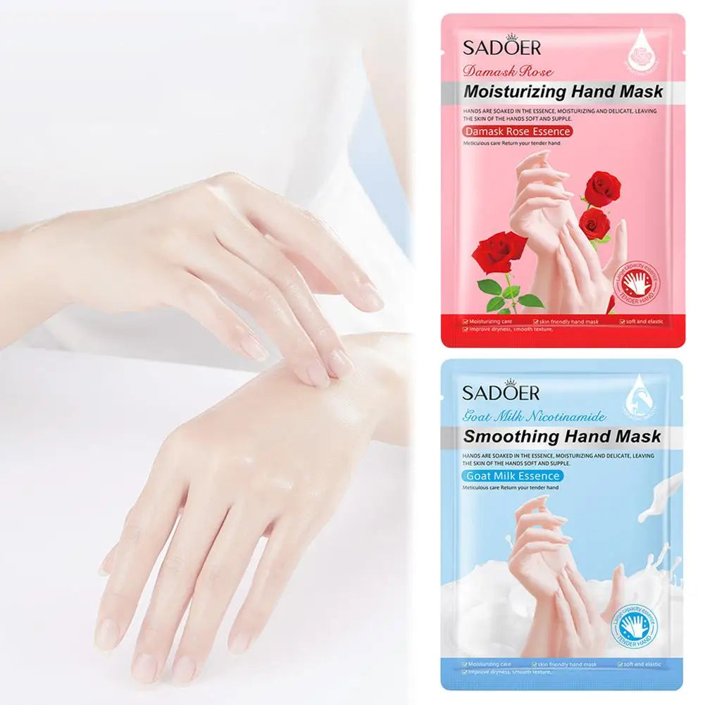 Hydrating Hand Mask Gloves – Rose & Niacinamide Moisturizer