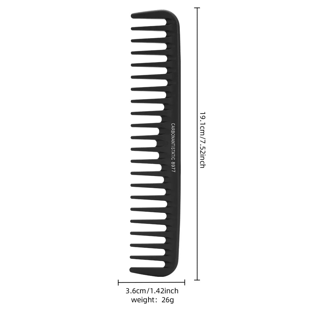 Carbon Antistatic Comb – Heat-Resistant Salon Styling Tool