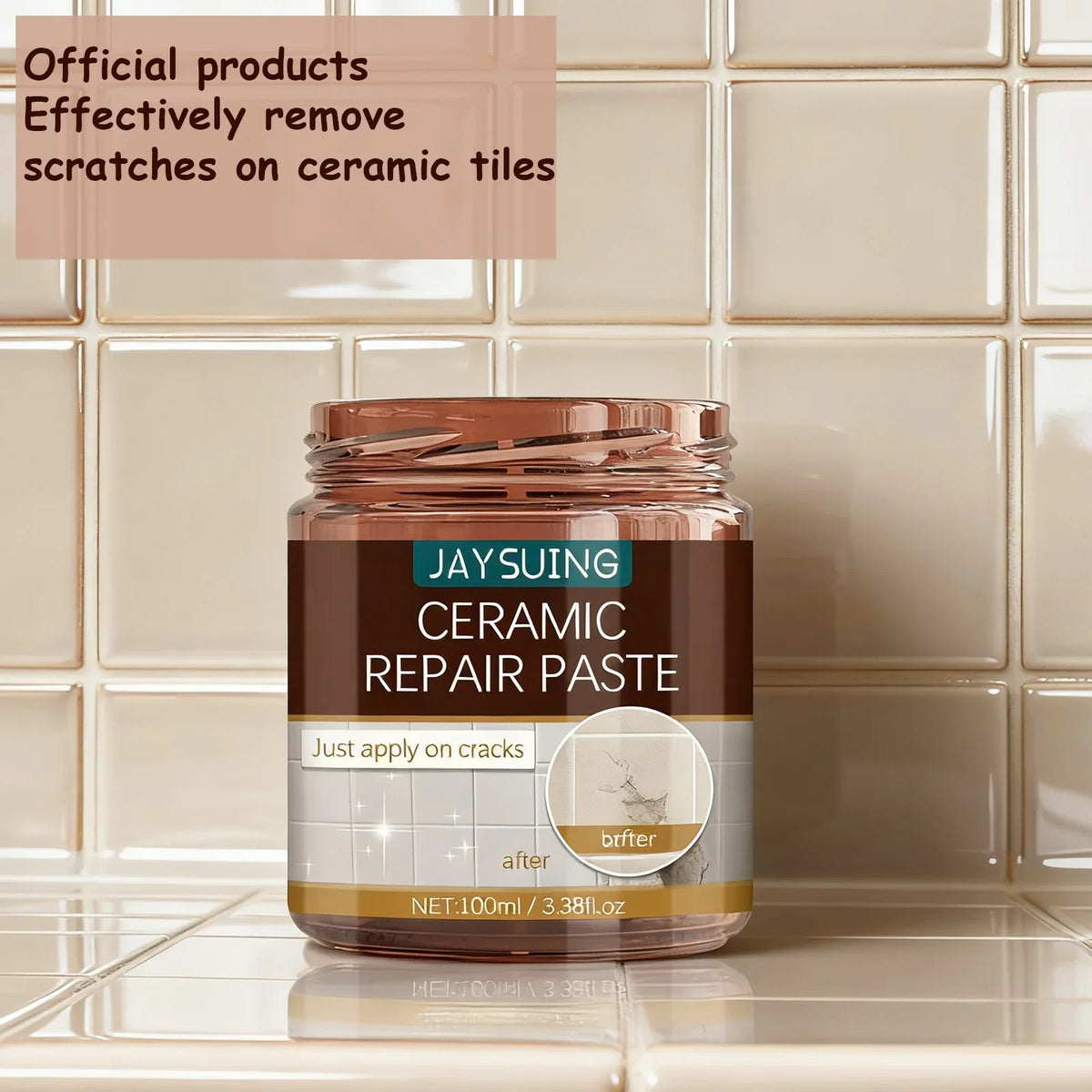 Ceramic Tile Repair Glue | Waterproof Crack & Chip Fix 100ml