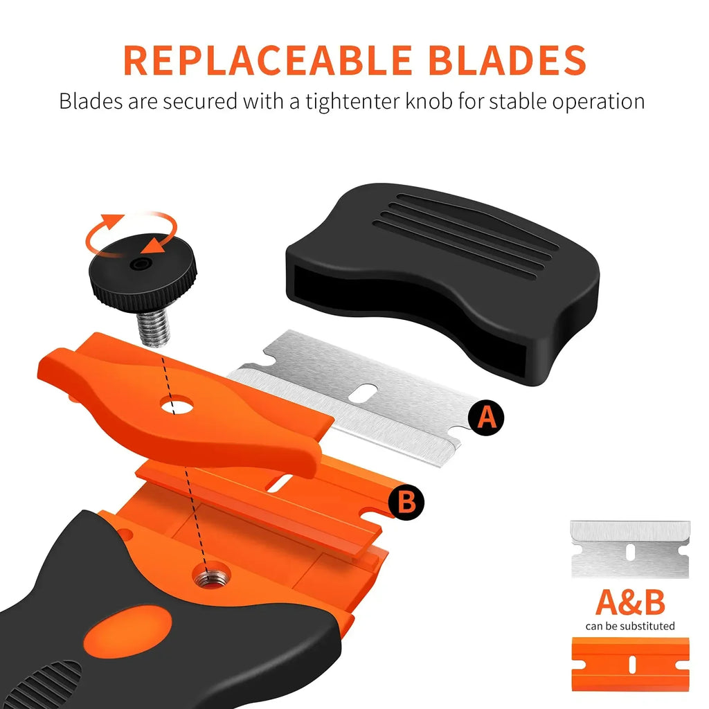 Double Edge Razor Blade Scraper & Window Squeegee Tool